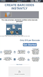 Mobile Screenshot of createbarcodes.com